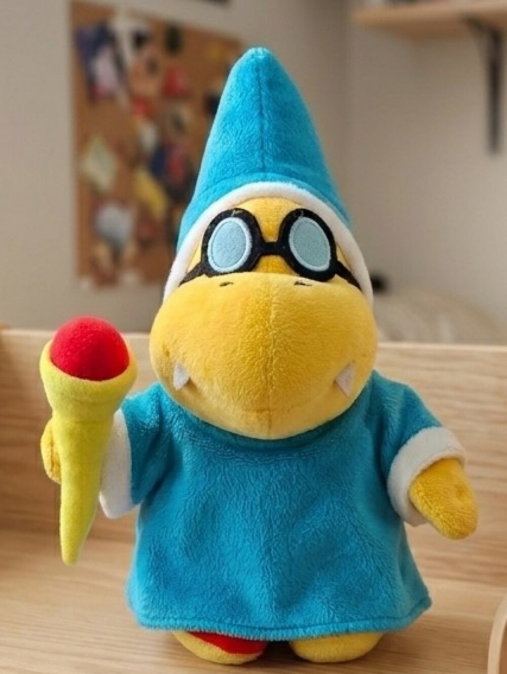 Nintendo Magikoopa Kamek Plush Wizard Super Mario Character Toy Blue Robe Wand